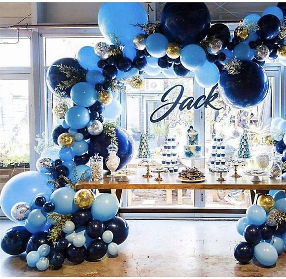 Royal Blue Balloons Garland & 121pcs Blue Latex Arch Kit