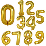 Big Foil Birthday Balloons Rose Gold Helium Number Balloon