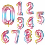 Big Foil Birthday Balloons Rose Gold Helium Number Balloon